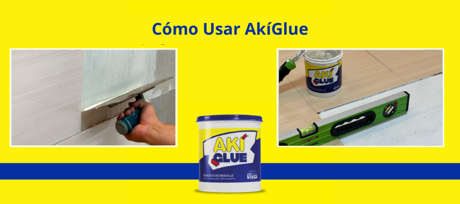 Akíglue pegamento para Wallpanels